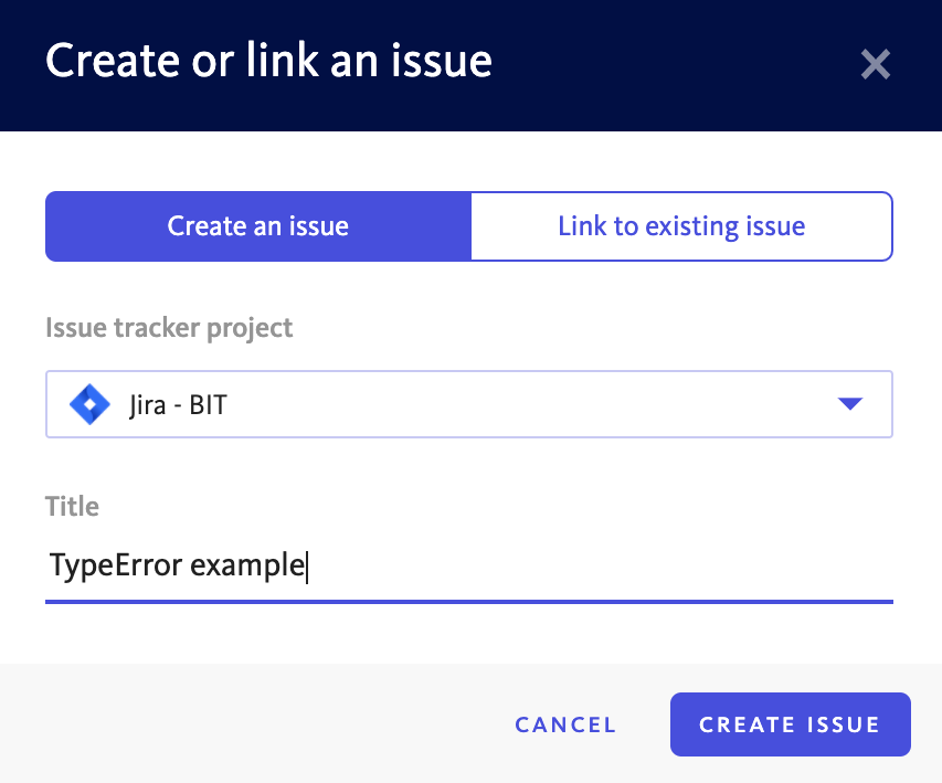 Create linked issue